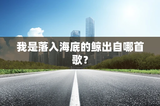 我是落入海底的鲸出自哪首歌？