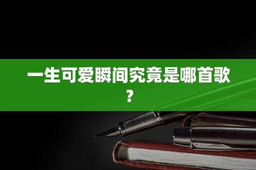 一生可爱瞬间究竟是哪首歌？