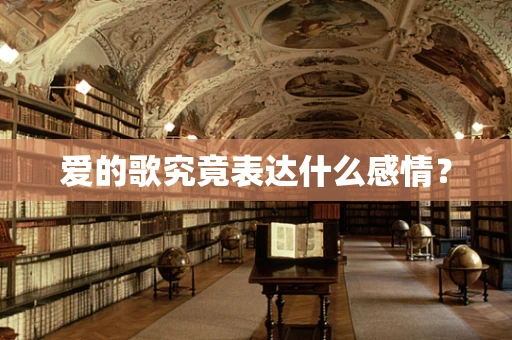 爱的歌究竟表达什么感情？