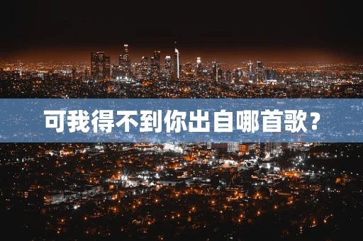 可我得不到你出自哪首歌？