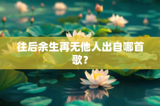 往后余生再无他人出自哪首歌？