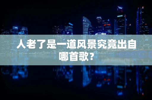 人老了是一道风景究竟出自哪首歌？