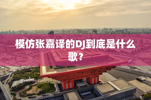 模仿张嘉译的DJ到底是什么歌？