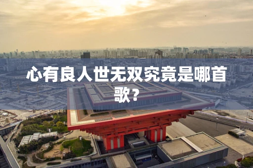 心有良人世无双究竟是哪首歌？