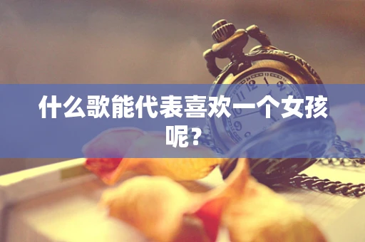 什么歌能代表喜欢一个女孩呢？