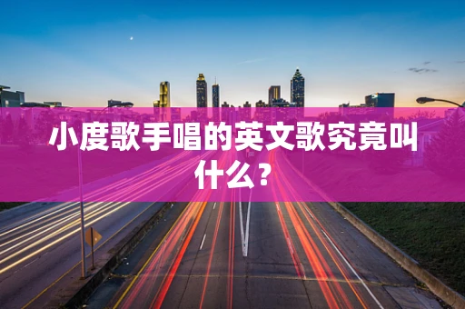 小度歌手唱的英文歌究竟叫什么？