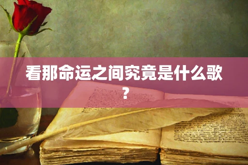 看那命运之间究竟是什么歌？