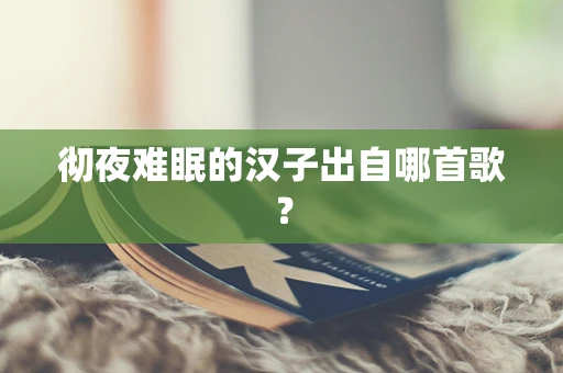 彻夜难眠的汉子出自哪首歌？