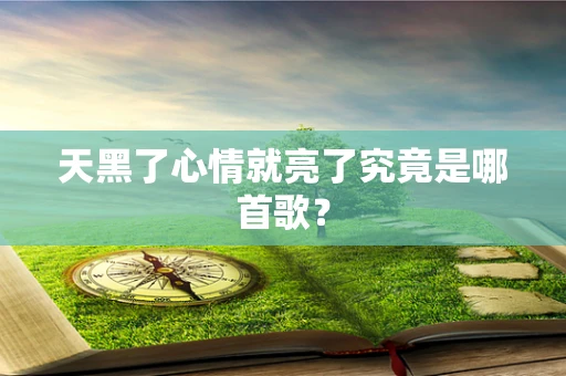 天黑了心情就亮了究竟是哪首歌？