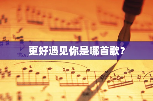 更好遇见你是哪首歌？