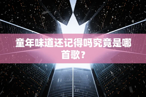 童年味道还记得吗究竟是哪首歌？
