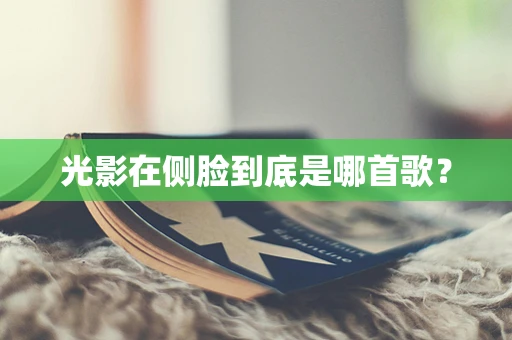 光影在侧脸到底是哪首歌？