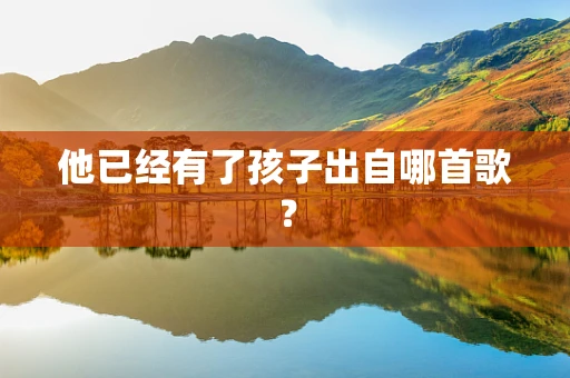 他已经有了孩子出自哪首歌？