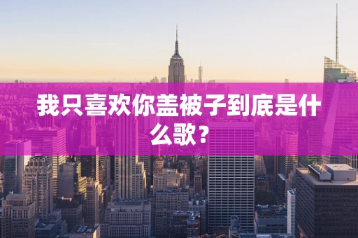 我只喜欢你盖被子到底是什么歌？