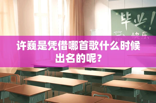 许巍是凭借哪首歌什么时候出名的呢？