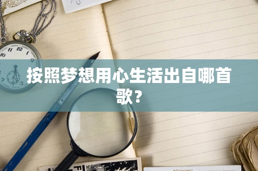 按照梦想用心生活出自哪首歌？