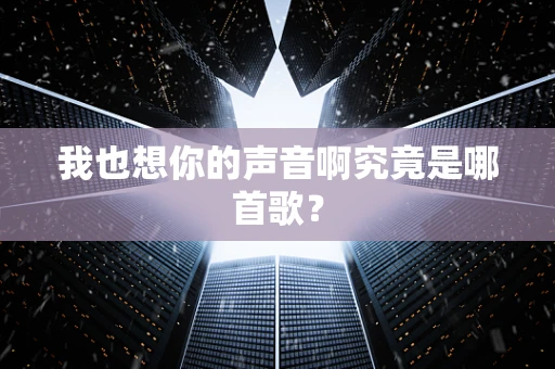 我也想你的声音啊究竟是哪首歌？