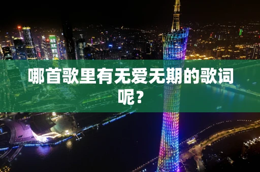 哪首歌里有无爱无期的歌词呢？