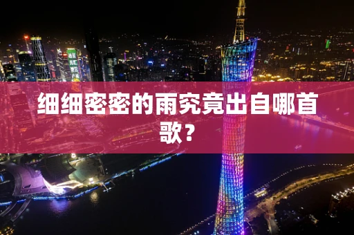 细细密密的雨究竟出自哪首歌？