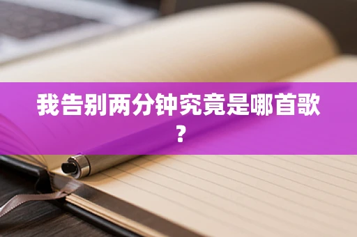 我告别两分钟究竟是哪首歌？