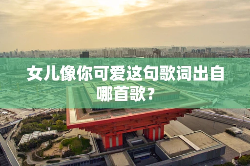 女儿像你可爱这句歌词出自哪首歌？