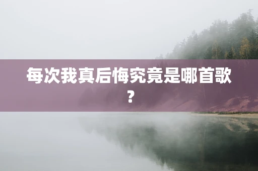 每次我真后悔究竟是哪首歌？
