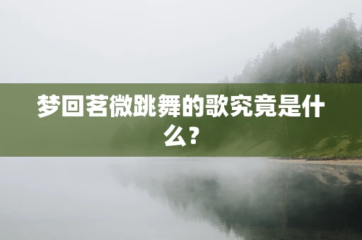 梦回茗微跳舞的歌究竟是什么？