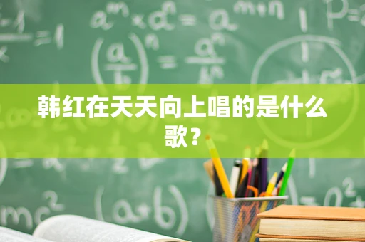韩红在天天向上唱的是什么歌？