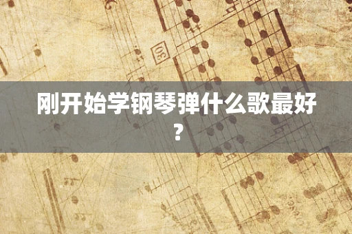 刚开始学钢琴弹什么歌最好？