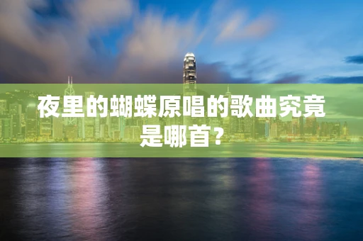 夜里的蝴蝶原唱的歌曲究竟是哪首？