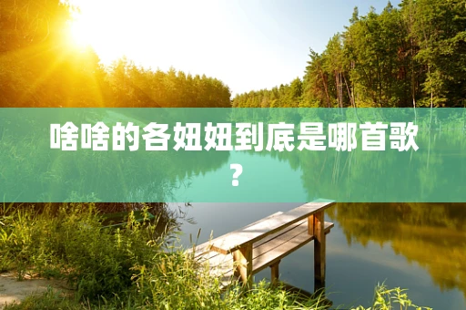 啥啥的各妞妞到底是哪首歌？