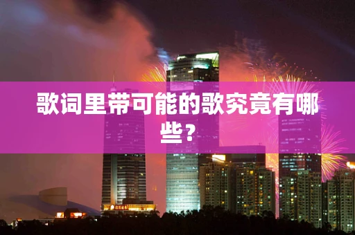 歌词里带可能的歌究竟有哪些？