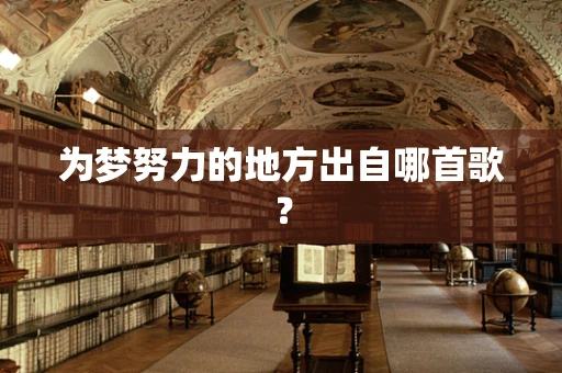 为梦努力的地方出自哪首歌？