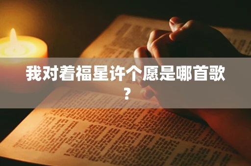 我对着福星许个愿是哪首歌？