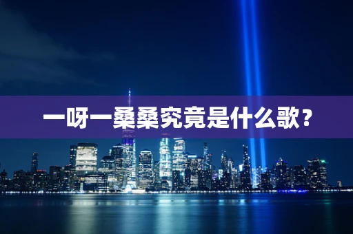 一呀一桑桑究竟是什么歌？