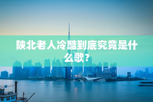 陕北老人冷酷到底究竟是什么歌？