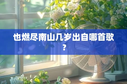也燃尽南山几岁出自哪首歌？