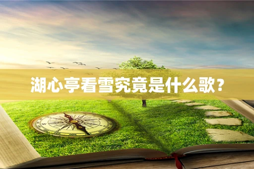 湖心亭看雪究竟是什么歌？