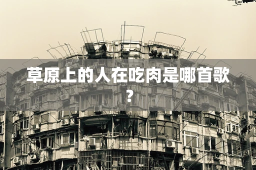 草原上的人在吃肉是哪首歌？