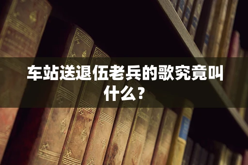 车站送退伍老兵的歌究竟叫什么？