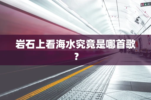岩石上看海水究竟是哪首歌？