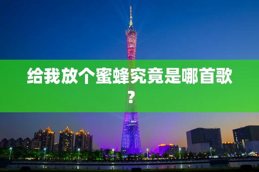 给我放个蜜蜂究竟是哪首歌？