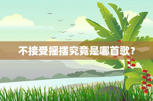 不接受摇摆究竟是哪首歌？