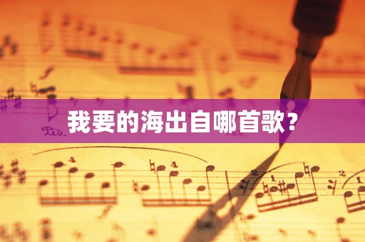 我要的海出自哪首歌？