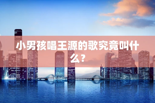 小男孩唱王源的歌究竟叫什么？