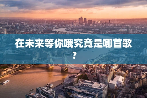 在未来等你哦究竟是哪首歌？