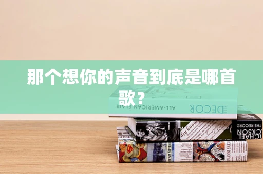 那个想你的声音到底是哪首歌？