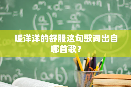 暖洋洋的舒服这句歌词出自哪首歌？