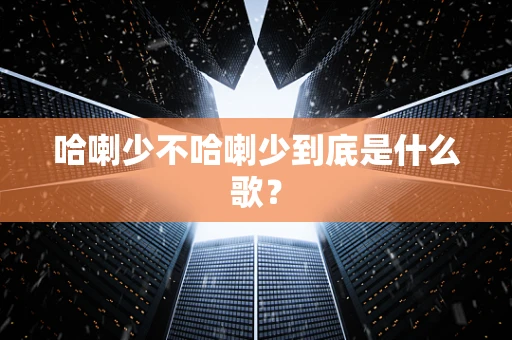 哈喇少不哈喇少到底是什么歌？