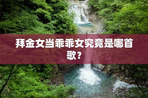 拜金女当乖乖女究竟是哪首歌？